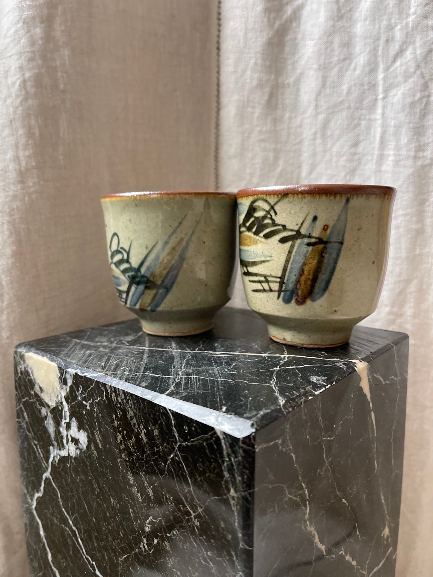 A big pair of japanese sake cups